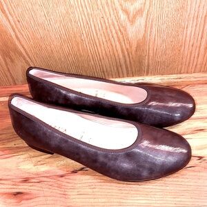 Hassia 9 WIDE “Fermo” premium comfort ballet flats metallic HUNGARY size 40 EUC